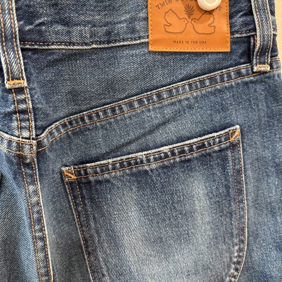 Emerson Fry x Twin Doves- Rebound Blue "Vintage Stove Pipe" Ankle Jeans, Size 30 - Picture 7 of 8